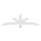 Ekena Millwork Alberta Architectural Grade PVC Gable Bracket, 96"W x 28"H x 2"D x 6"F, 7/12 Pitch GBP096X28X0206ALB00 - alternate 3
